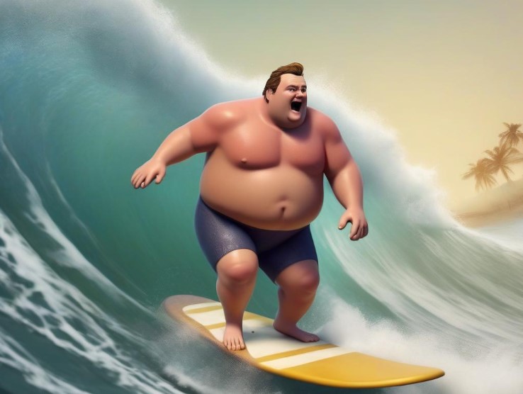 這樣的身材衝浪就不帥了