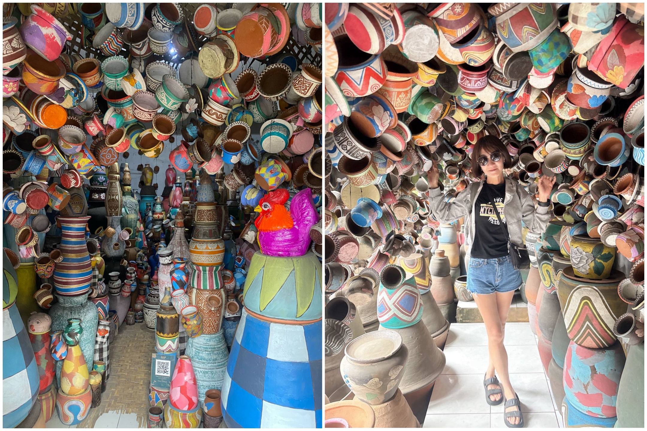 烏布有一處隱藏景點，因為「烏布攻略」的分享而開始受到關注。這裡原本是一間陶瓷工坊，即使不購買陶瓷，也只需付 10K 的入場費，就能在園區裡拍照。場景設計獨特、色彩繽紛，拍出來的效果相當夢幻，尤其深受女性遊客喜愛，被譽為烏布的美拍小秘境。