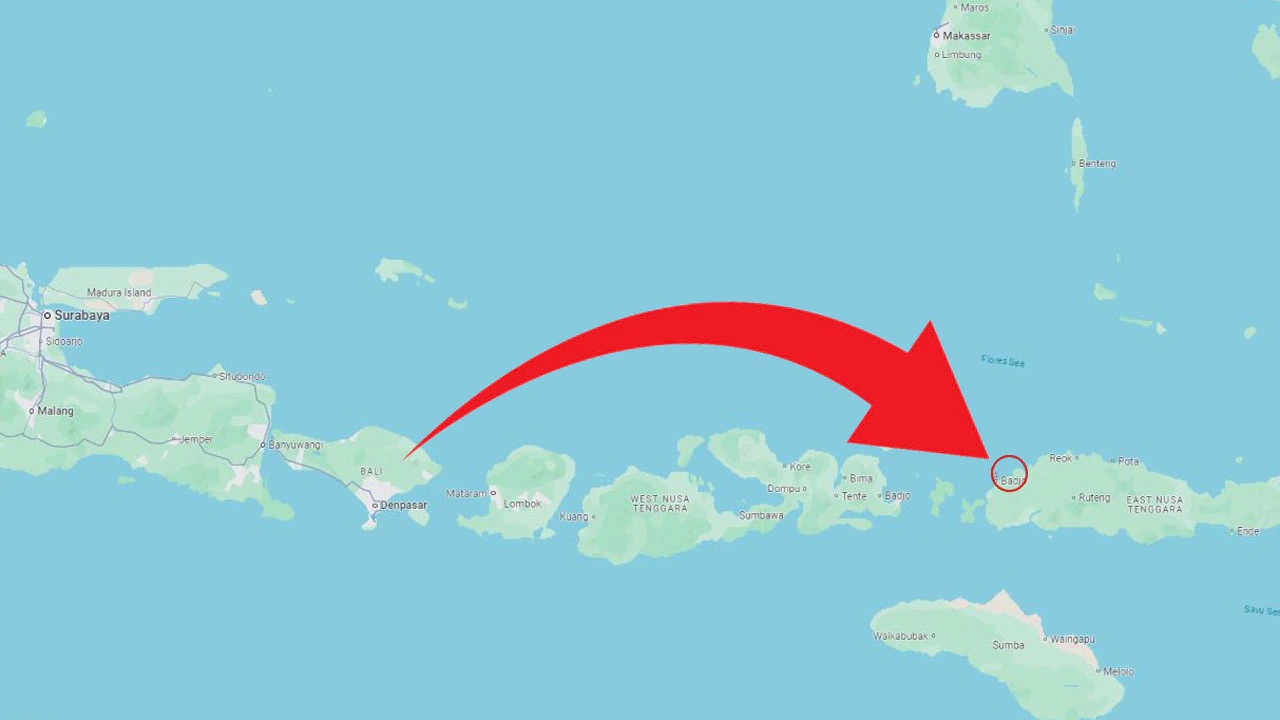 從峇里島飛過去需時一小時左右