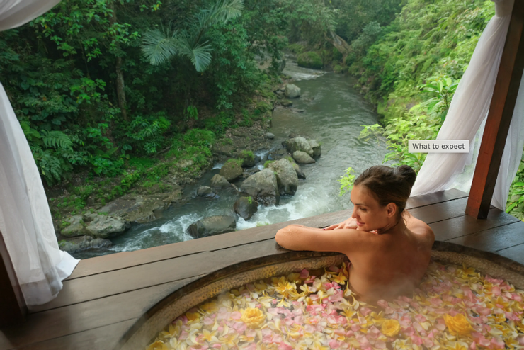 Maya Ubud Resort 的 The Spa 獨享河谷美景