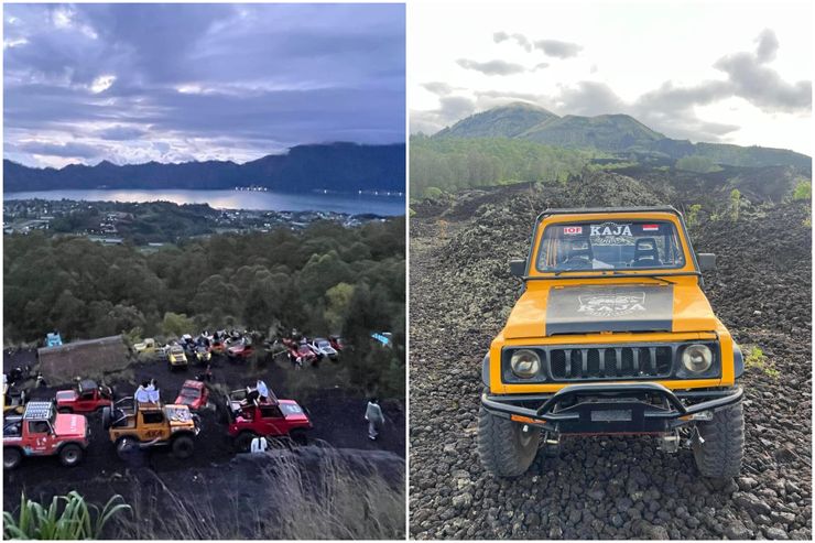 火山看日出 / 黑色火山熔岩