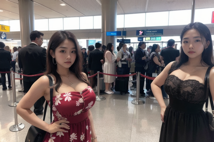 你永遠無法預估什麼時候會大排長龍！  圖源：Tensor Arts AI繪圖