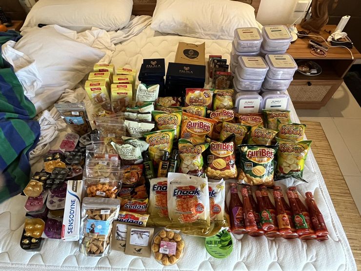 感謝團友Yang Mei分享滿床戰利品照片🎁