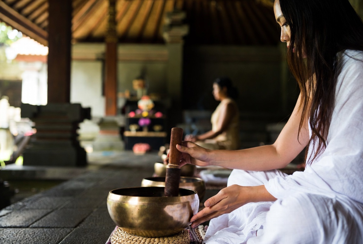 烏布的頌缽療癒/音療 Ubud Sound Healing/Singing Bowl Meditation