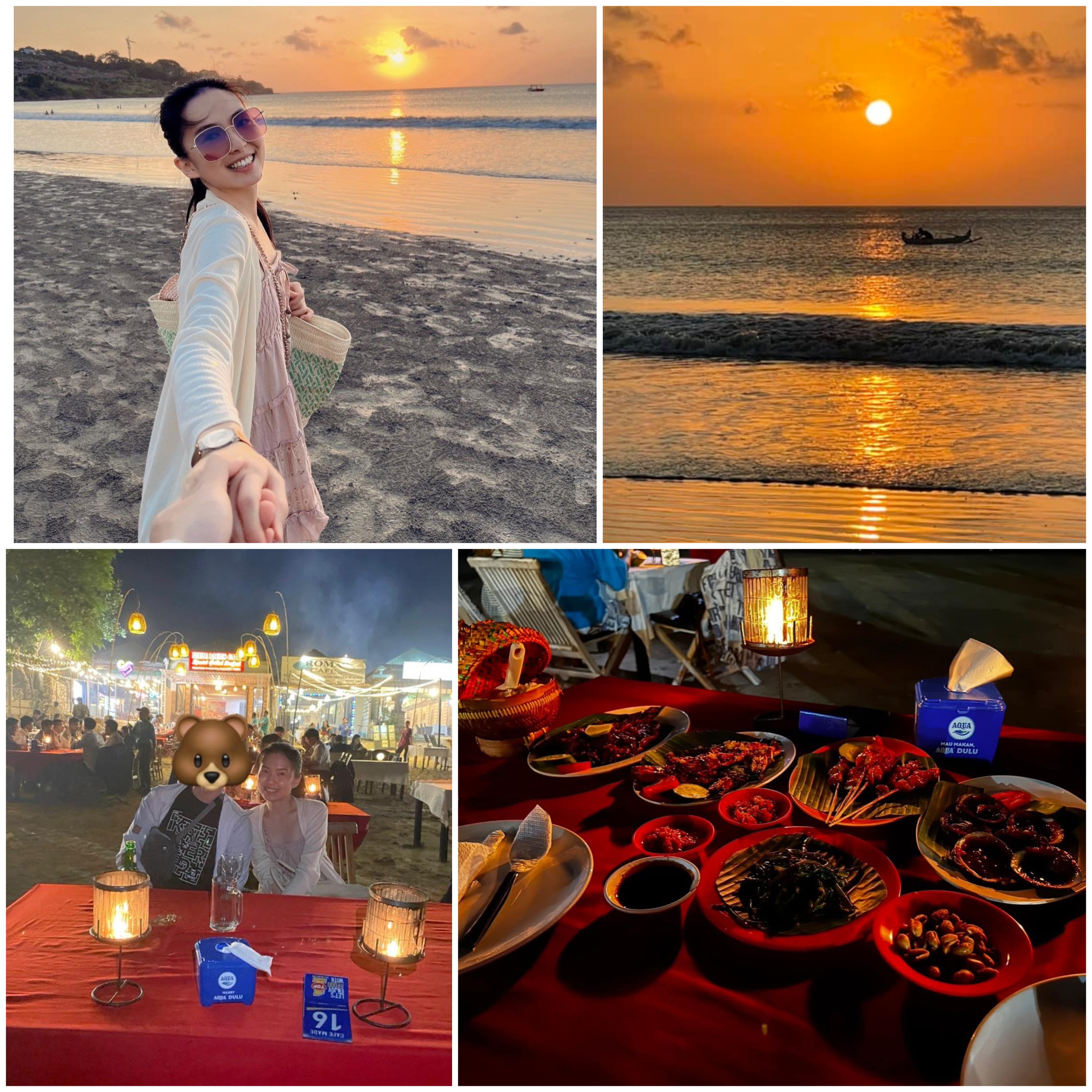 這家金巴蘭海鮮餐廳，二人套餐約台幣700。Angel Wu提供