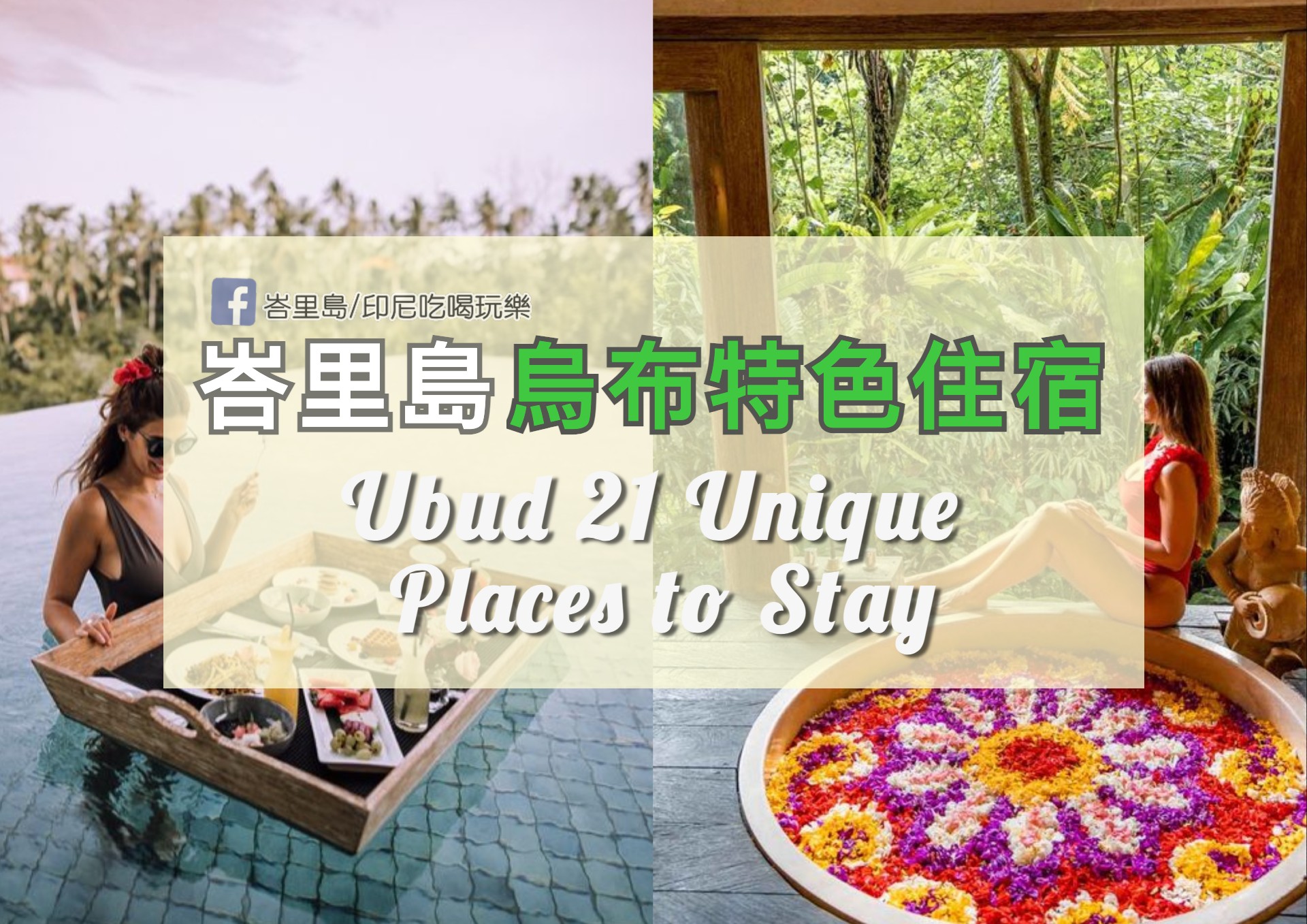 【峇里島烏布住宿】烏布特色住宿推薦，體驗峇里島山林美景中的奇幻之旅！