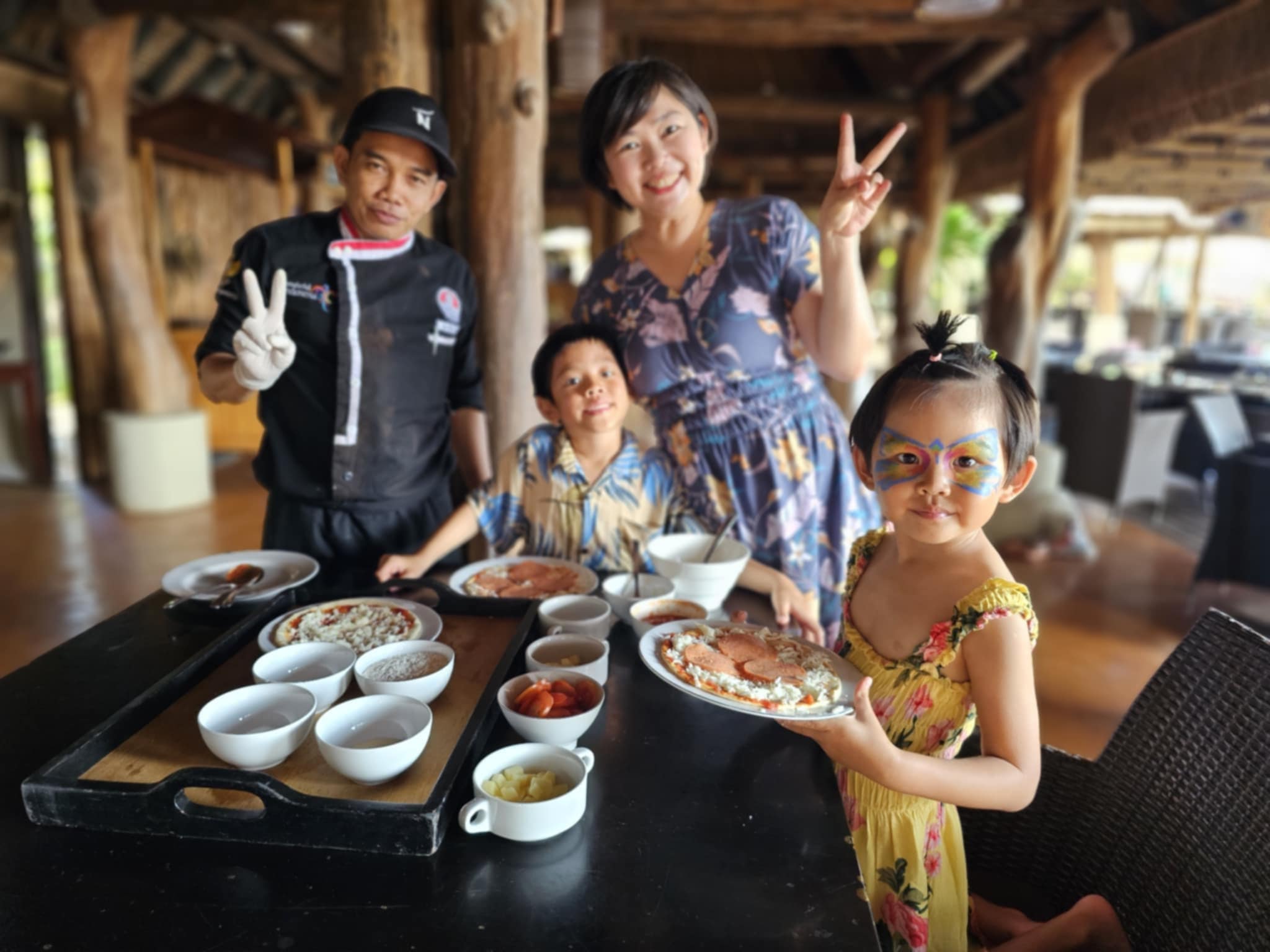 Novetel resort Kid's cooking class，一人才NTD100，可以讓孩子體驗英文料理課，非常值得