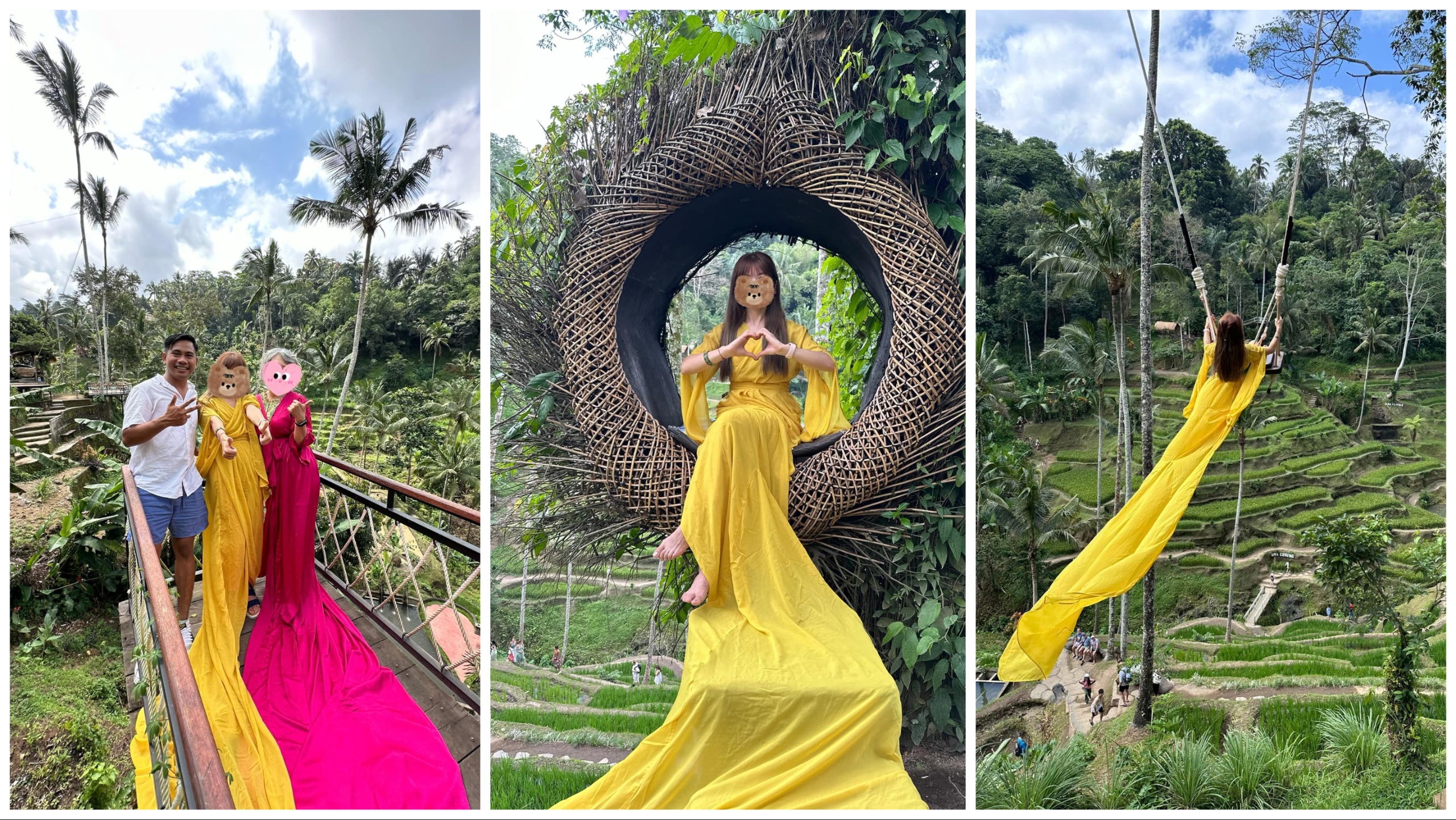 張萍萍提供：長禮服是租的150k，可選擇要不要租