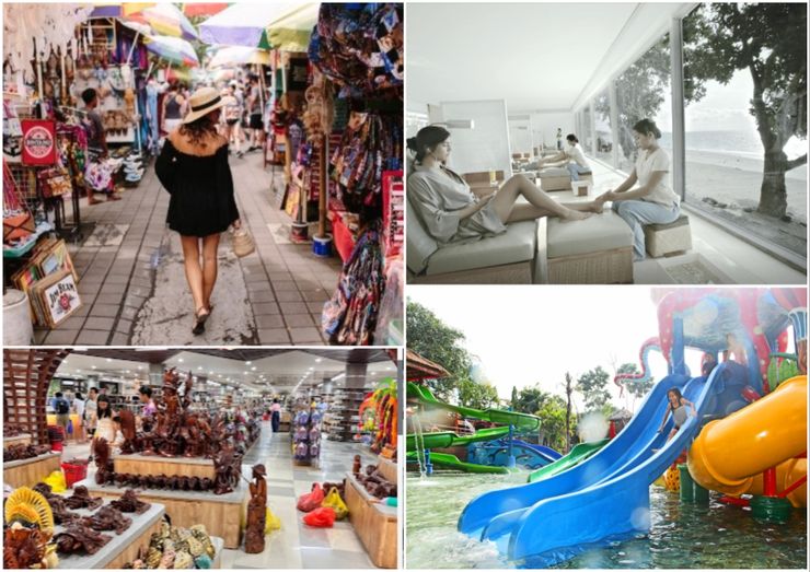 烏布市集、海景SPA、採買伴手禮、小朋友瘋狂的水上遊樂場... 超多精彩內容！